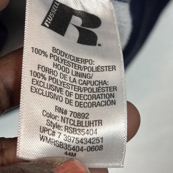 Russell Hoodie Sweatshirt BlueSize Medium 8Boys - Picture 11 of 14